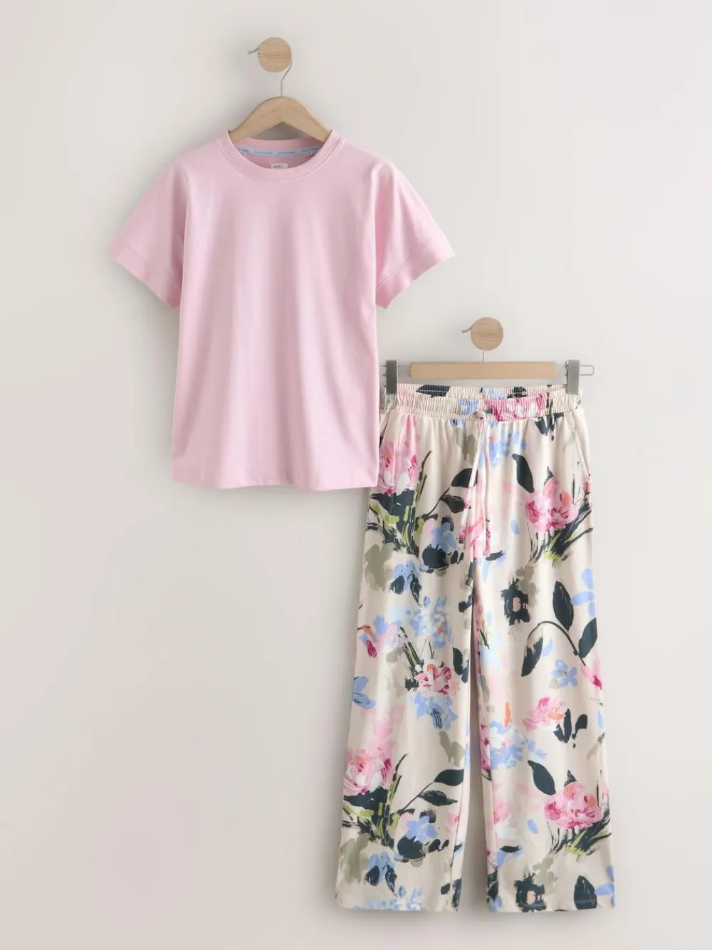 Discount Next Pink Floral Short Sleeve Pyjamas