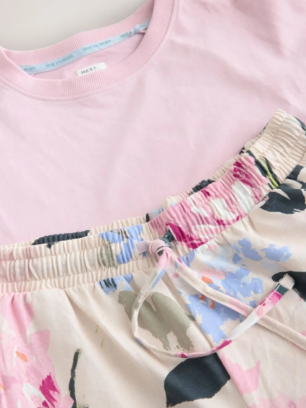 Discount Next Pink Floral Short Sleeve Pyjamas
