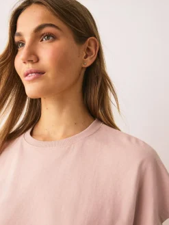 Next Pink Floral Short Sleeve Pyjamas^Women Pyjamas|All Night & Lounge