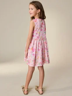 Next Stripe Short Sleeve Button Through Dress (3-16yrs)^ Dresses