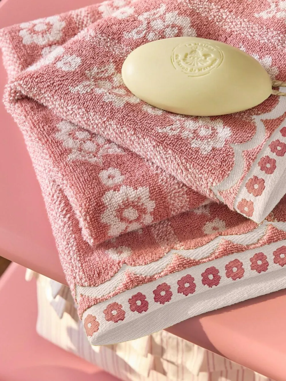 Outlet Next Floral Towel Pink