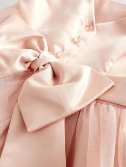 Online Next Flower Girl Bow Dress (3mths-16yrs) Pink