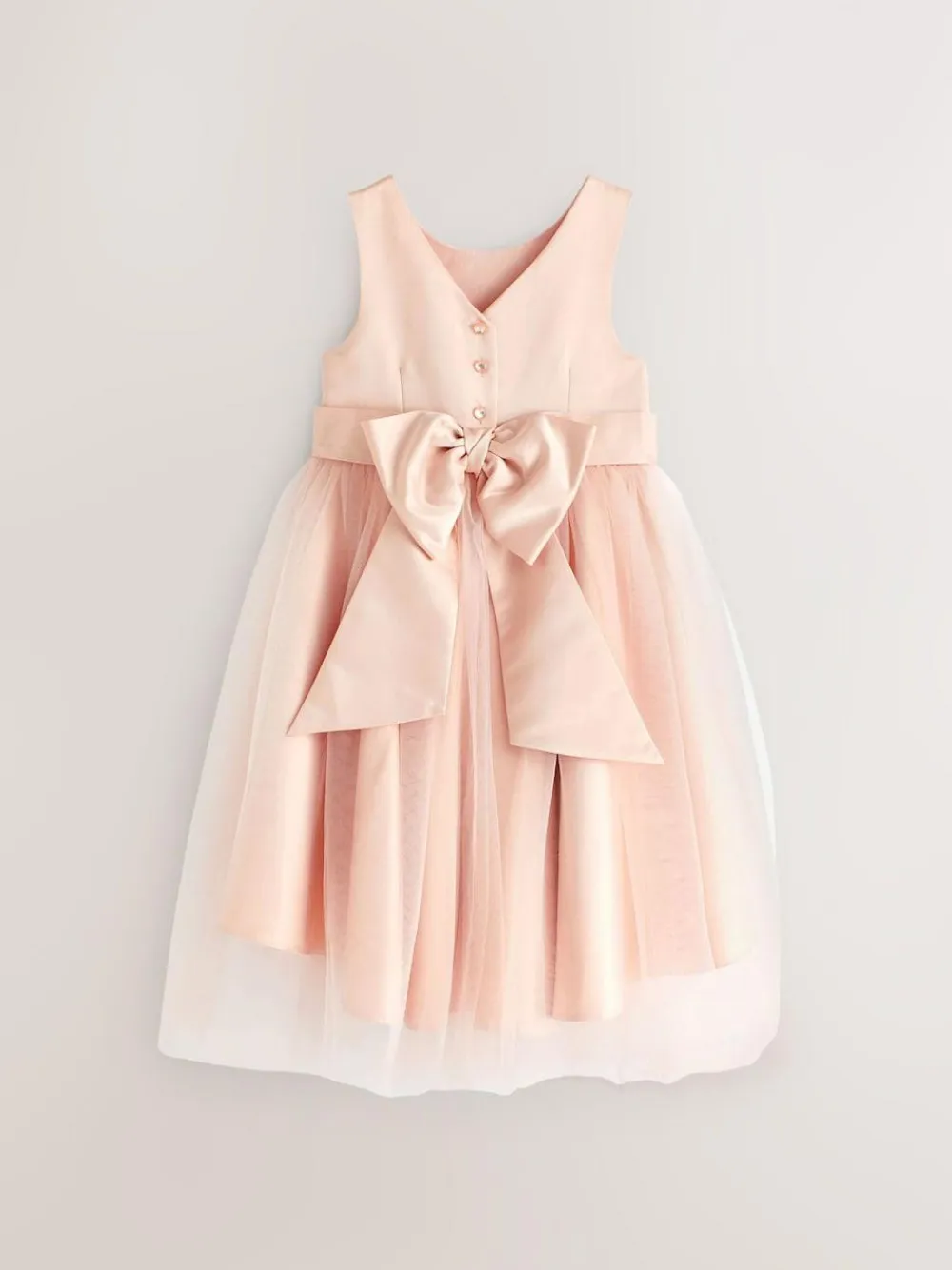 Online Next Flower Girl Bow Dress (3mths-16yrs) Pink