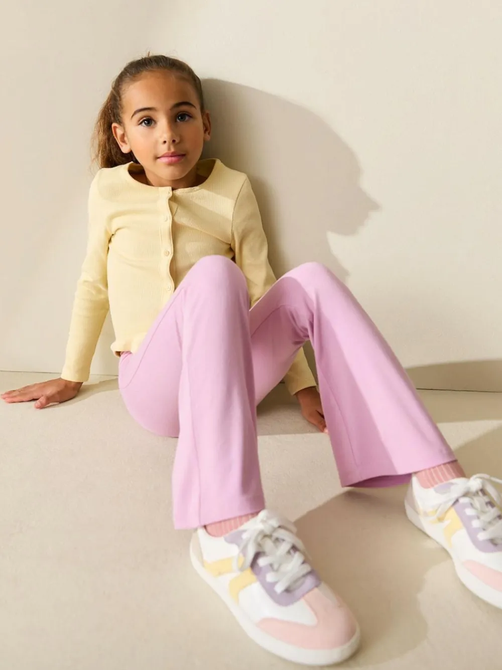 Next Pink Fold Over Flare Leggings (3-16yrs)^ Pants & Leggings|Pants & Leggings