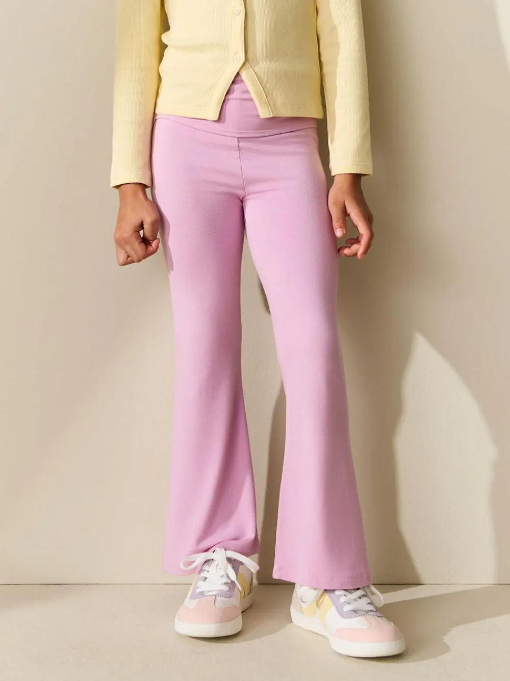 Next Pink Fold Over Flare Leggings (3-16yrs)^ Pants & Leggings|Pants & Leggings