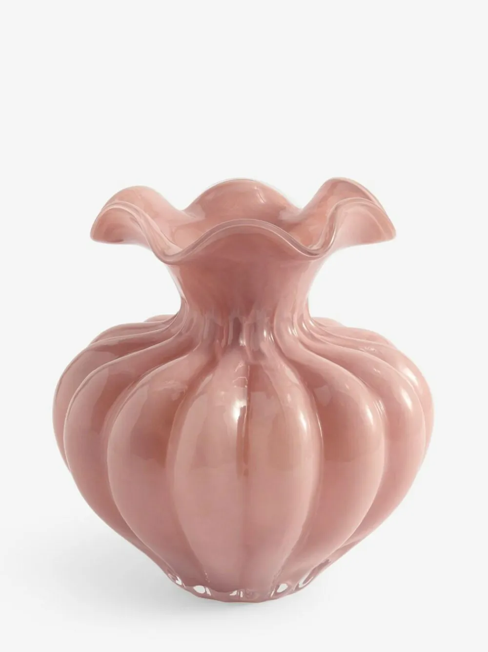 Discount Next Pink Frill Glass Vase