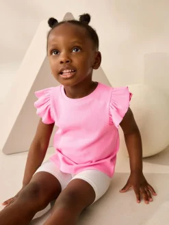 Next Frill Shoulder Ribbed Vest (3mths-7yrs)^ Underwear|Vests