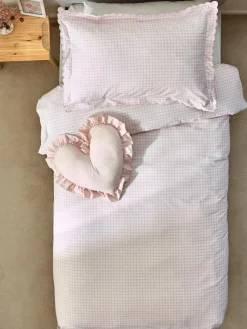 Next Pink Gingham Printed Bedding Duvet Cover and Pillowcase Set^ Childrens Bedding|Bedsets & Duvet Covers