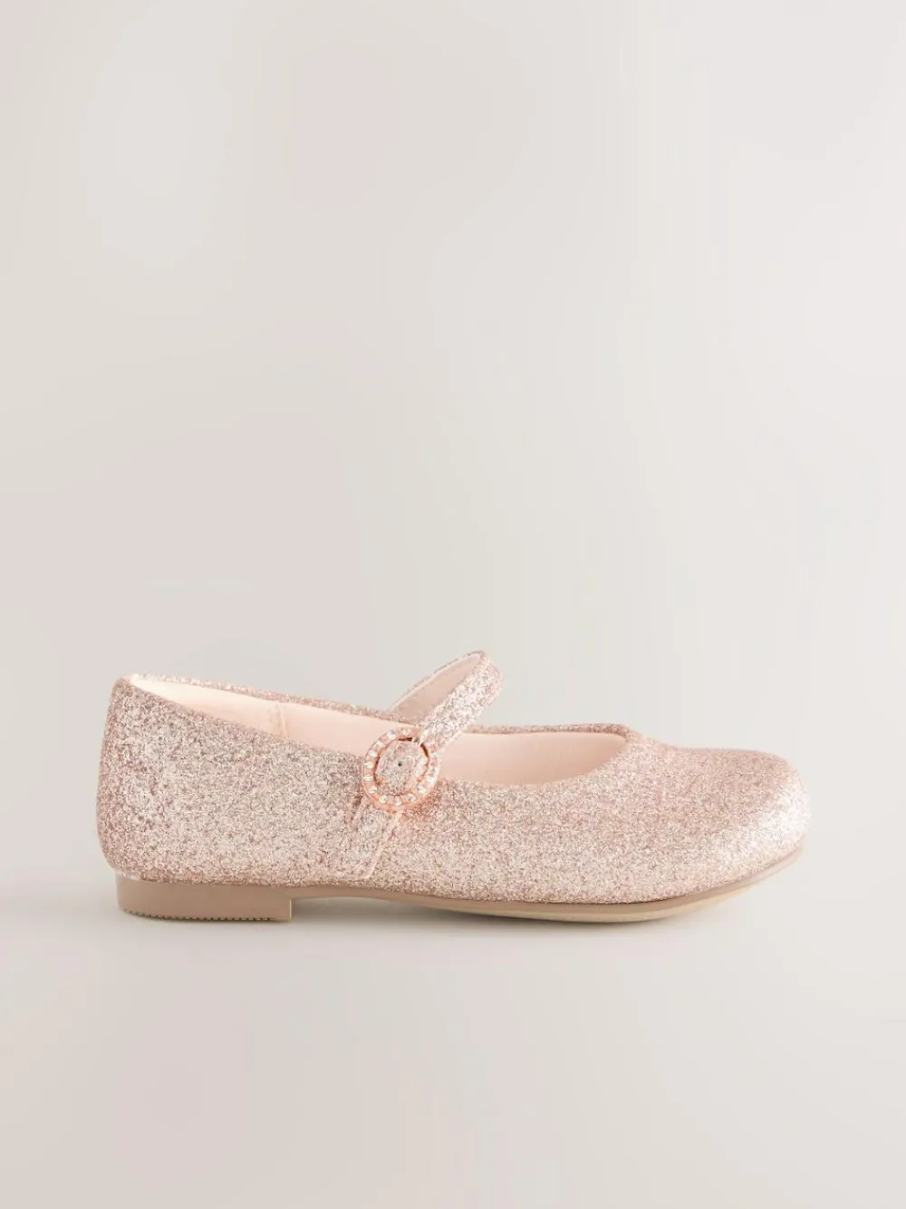 Online Next Pink Glitter Standard Fit (F) Flower Girl Occasion Mary Jane Shoes
