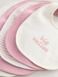 Next Pink Heart Baby Bibs 5 Pack^ Bibs|Newborn Accessories
