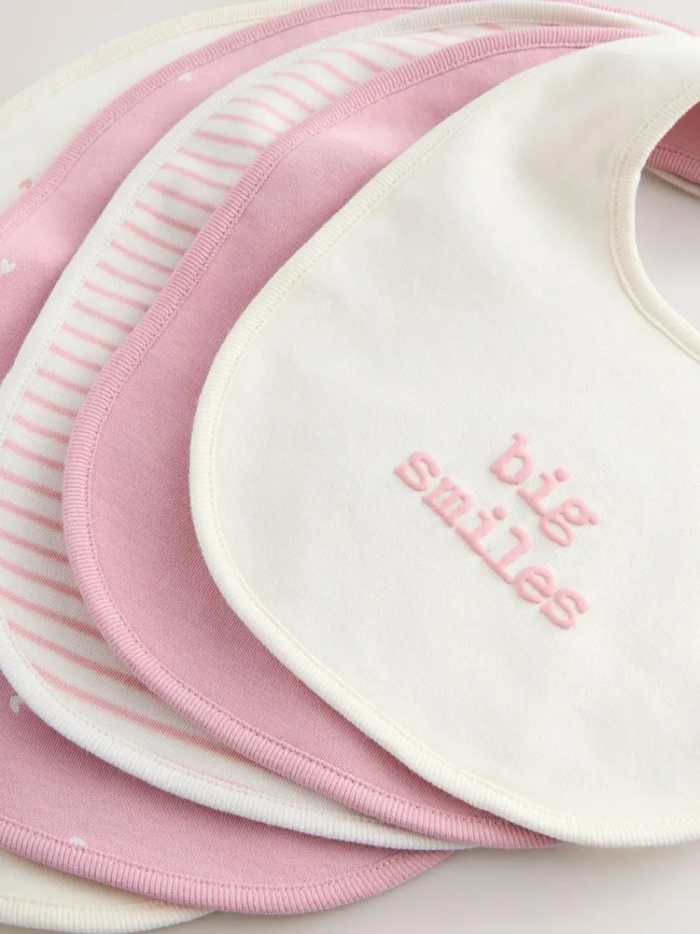 Next Pink Heart Baby Bibs 5 Pack^ Bibs|Newborn Accessories
