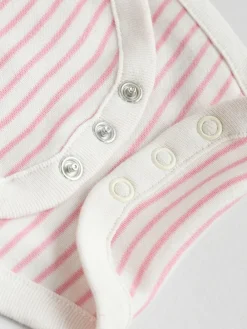 Next Pink Heart Baby Short Sleeve Bodysuits 5 Pack^ Baby Girls|Baby Girls