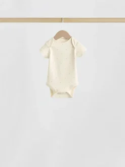 Next Pink Heart Baby Short Sleeve Bodysuits 5 Pack^ Baby Girls|Baby Girls