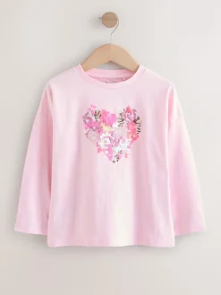 Next Long Sleeve Sequin Top (3-16yrs)^ Tops|T-Shirts