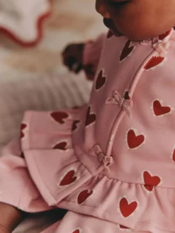 Next Pink Heart Top & Leggings Set 2 Piece (0mths-2yrs)^ Tops|Sets & Coords