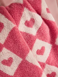 Clearance Next Pink Heart Towel