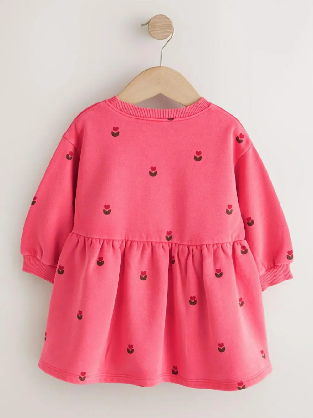 Next Pink Hearts Sweat Dress (3mths-7yrs)^ Knitwear|Knitwear