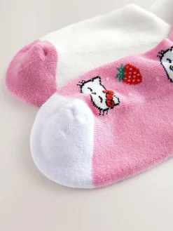 Next Pink Hello Kitty 2 Pack Cotton Rich Ankle Socks^ Socks & Tights|Socks & Tights
