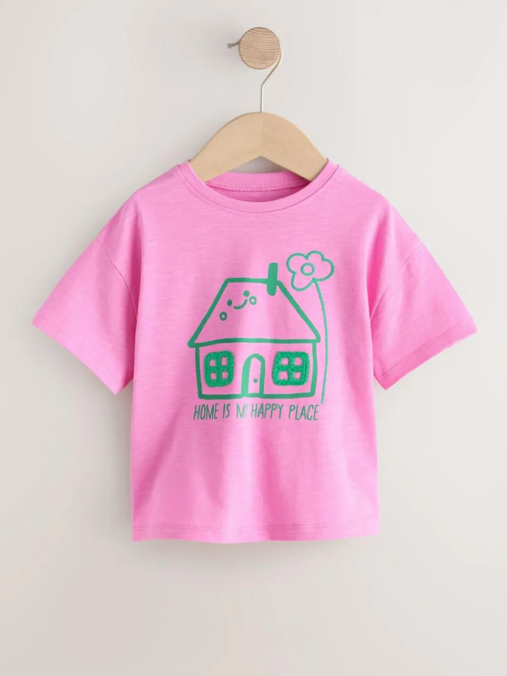 Next Pink House Short Sleeve T-Shirt (3mths-7yrs)^ Tops|T-Shirts