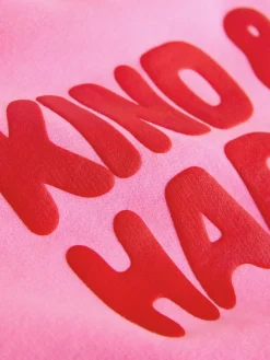 Next Pink Kind & Happy Crew Neck Sweatshirt (3mths-7yrs)^ Baby Girls|Baby Girls