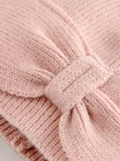 Next Knitted Bow Baby Turban Hat (0mths-2yrs)^ Hats & Scratch Mitts|Newborn Accessories