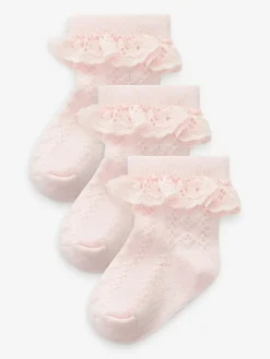 Next Lace Baby Socks 3 Pack^ Socks & Tights|Socks & Tights