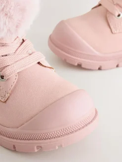 Next Lace Up Faux Fur Lined Boots^ Baby Boots|Boots