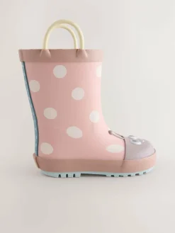 Sale Next Pink Ladybird Handle Wellies