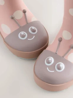 Sale Next Pink Ladybird Handle Wellies