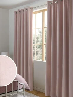Next Pink Light Rose Matte Velvet Blackout/Thermal Curtains^ Curtains & Blinds