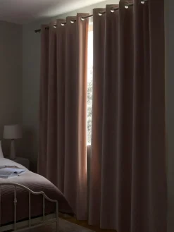 Next Pink Light Rose Matte Velvet Blackout/Thermal Curtains^ Curtains & Blinds