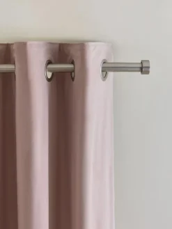 Next Pink Light Rose Matte Velvet Blackout/Thermal Curtains^ Curtains & Blinds