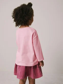Next Long Sleeve Mesh Heart Appliqué Top (3mths-7yrs)^ Cosy Club