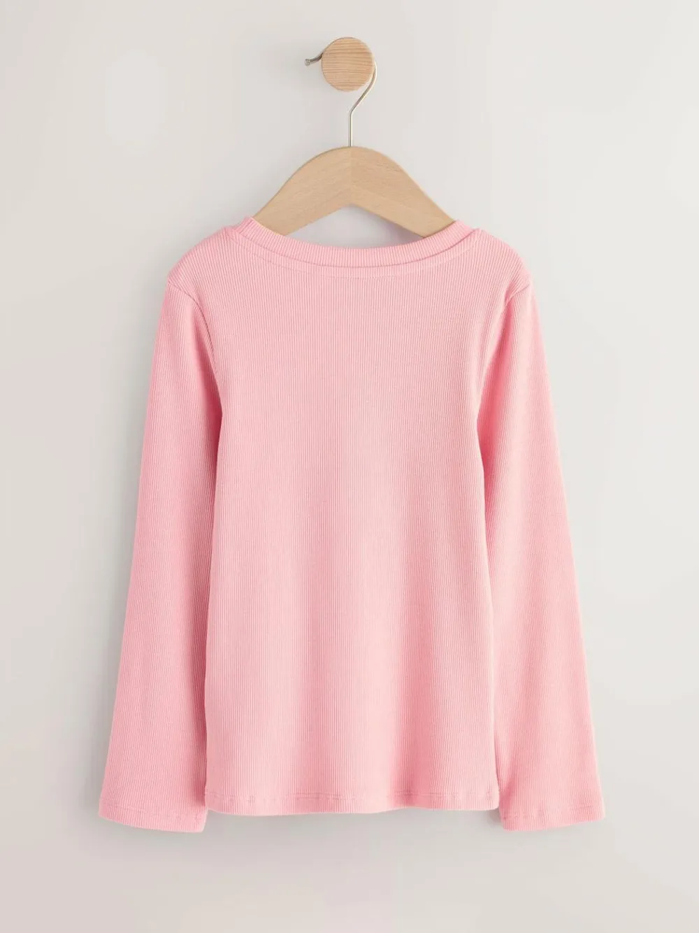 Next Pink Long Sleeve Ribbed Tops 3 Pack (3-16yrs)^ Tops|T-Shirts
