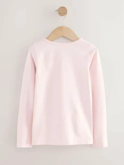 Online Next Long Sleeve Vests 2 Pack (1.5-12yrs) Pink