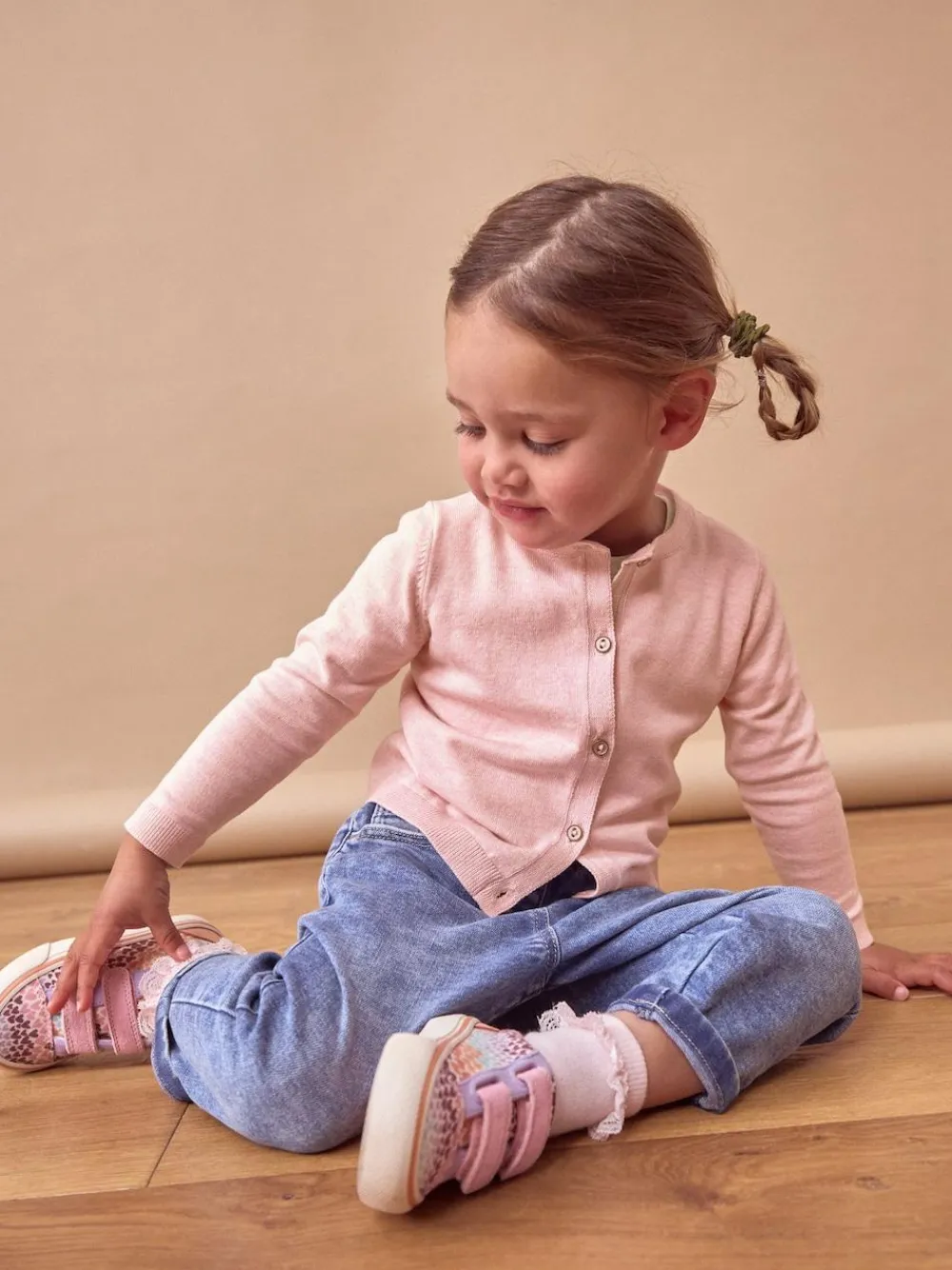 Hot Next Cardigan (3mths-10yrs) Pink Marl