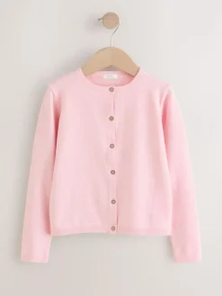 Hot Next Cardigan (3mths-10yrs) Pink Marl
