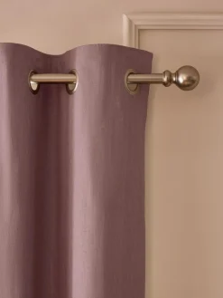 Sale Next Pink Mauve Blackout/Thermal Cotton Eyelet Curtains