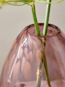 Clearance Next Pink Medium Glass Confetti Vase