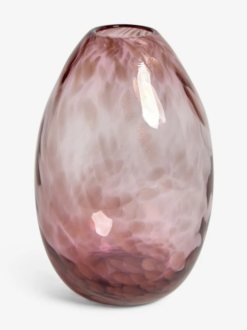 Clearance Next Pink Medium Glass Confetti Vase