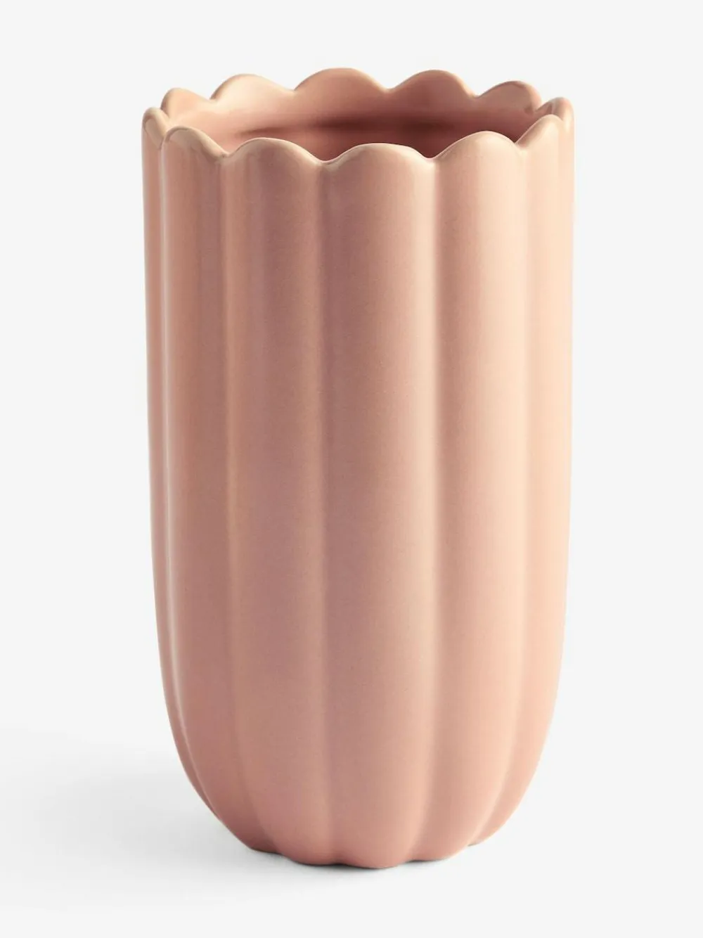 Next Pink Mini Ceramic Scalloped Vase^ Vases