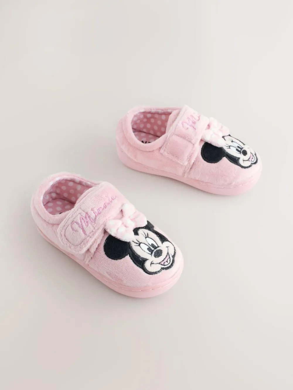 Next Pink Minnie Mouse Cupsole Slippers^ Boots