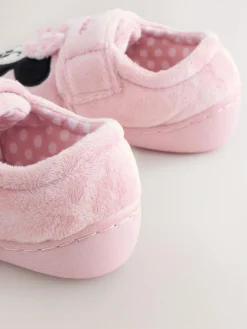 Next Pink Minnie Mouse Cupsole Slippers^ Boots