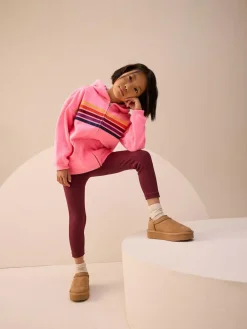 New Next Pink Multi Stripe Zip Through Hoodie (3-16yrs)