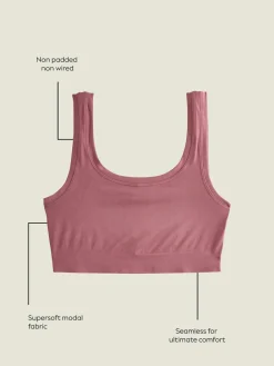 Sale Next N.Premium Super Soft Seamless Crop Bra Pink