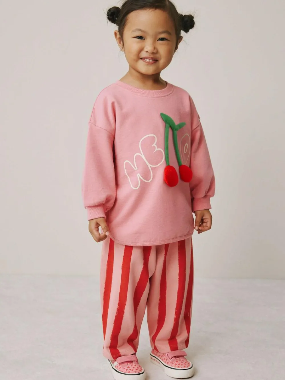 Next Long Sleeve Top and Barrel Trousers Set (3mths-7yrs)^ Baby Girls|Sweatshirts & Hoodies