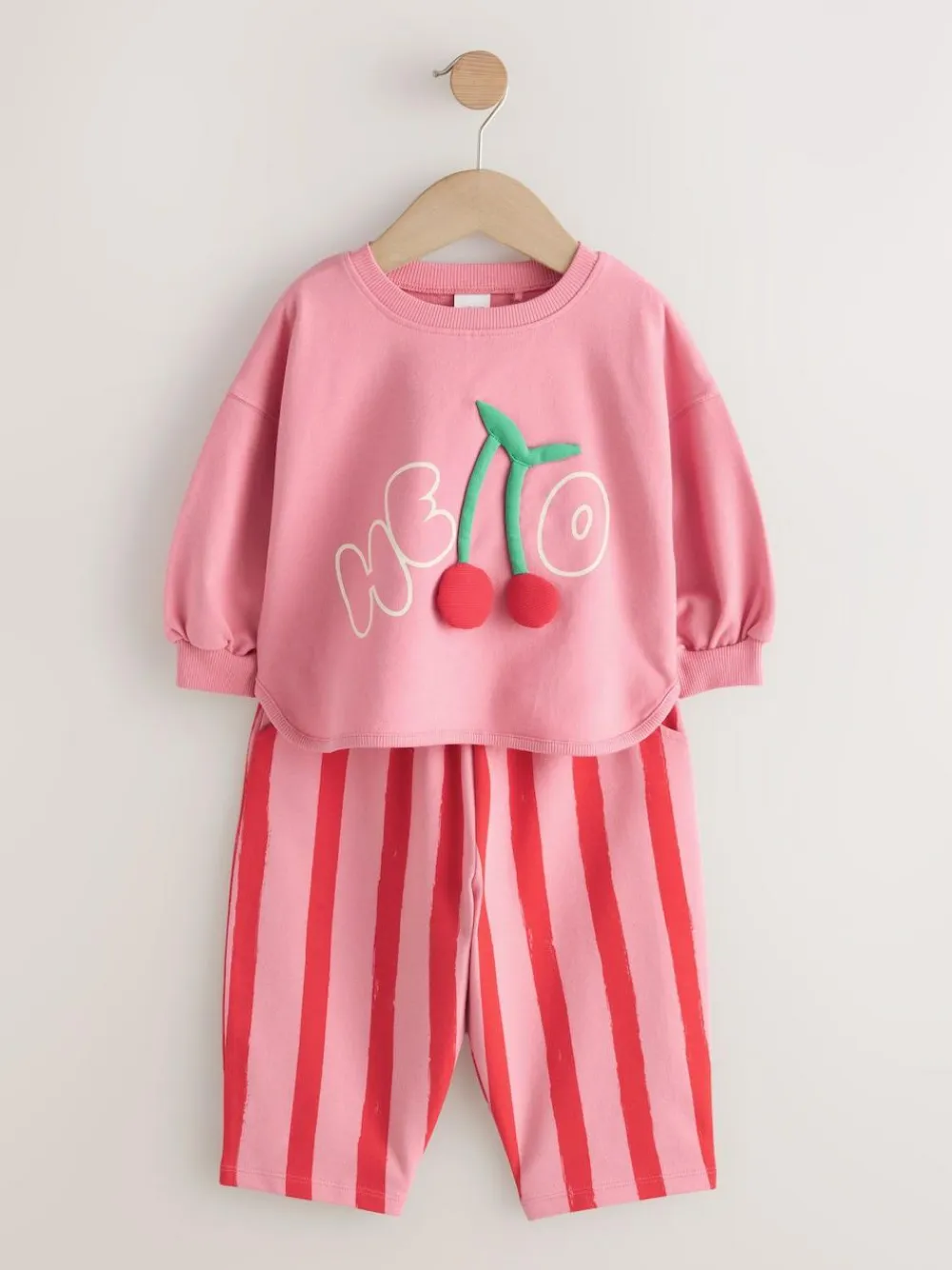Next Long Sleeve Top and Barrel Trousers Set (3mths-7yrs)^ Baby Girls|Sweatshirts & Hoodies