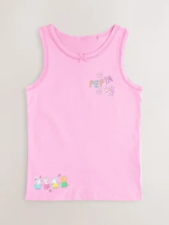 Next Pink Peppa Pig 3 Pack Classic Vests (1.5-8yrs)^ Nightwear|Underwear