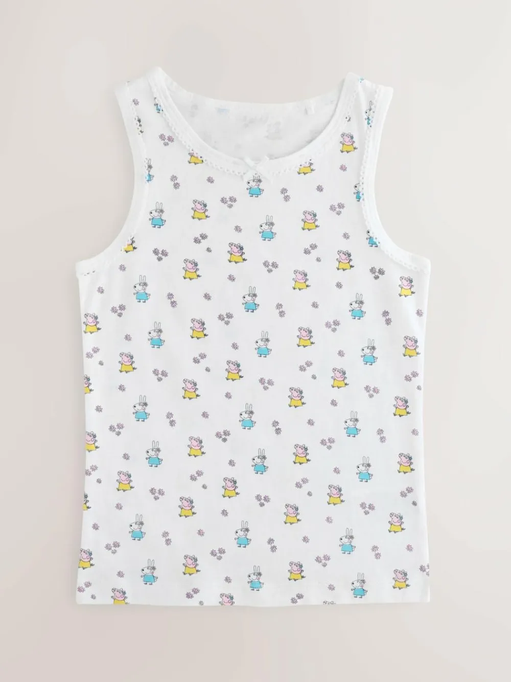 Next Pink Peppa Pig 3 Pack Classic Vests (1.5-8yrs)^ Nightwear|Underwear