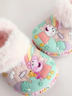 Next Pink Peppa Pig Cosy Lined Slipper Clogs^ Boots|Nightwear
